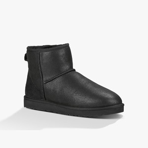 Ugg Classic Mini Bomber Men Classic Boots Black (1745QJLRW)